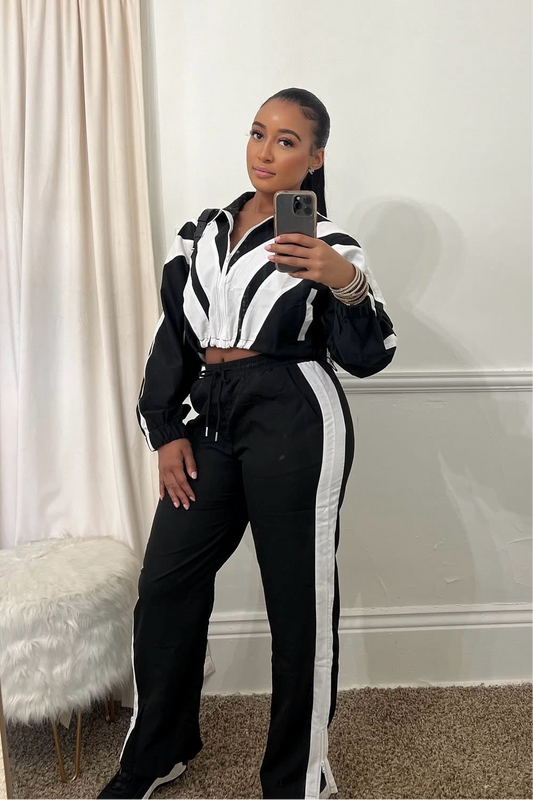 THE 'COURTSIDE' TRACKSUIT - BLACK