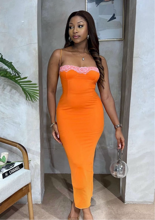 THE ‘BLESSED’ DRESS - ORANGE