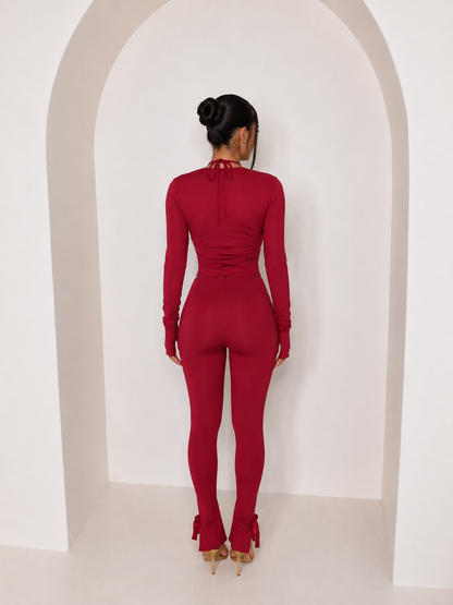 Off limits 3-Piece Trouser Co-ord - Red