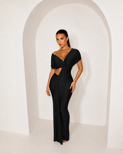 Entangled Cut-Out Maxi Dress - Black